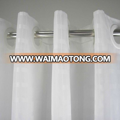 high quality fabric hotel hookless shower curtain waterproof weighted