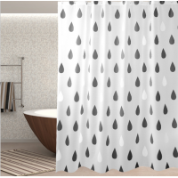 High Quality Custom Waterproof Shower Curtain Decorative Fabric Shower Curtain For Bathroom