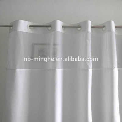 hookless polyester shower curtain