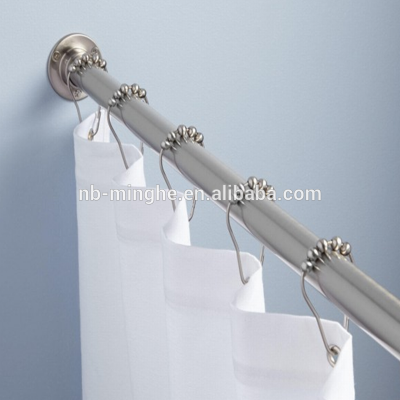 Straight shower curtain rod